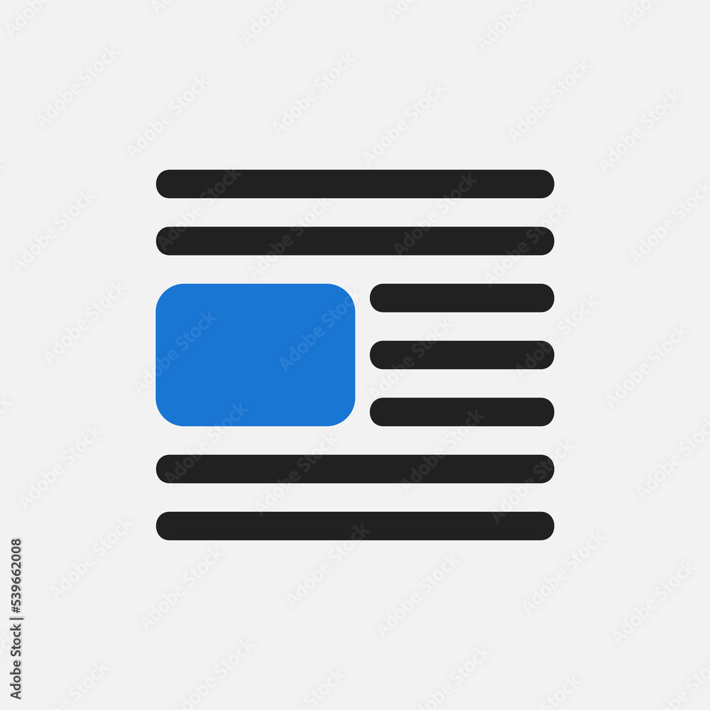 Wall mural layout icon in flat style, use for website mobile app presentation