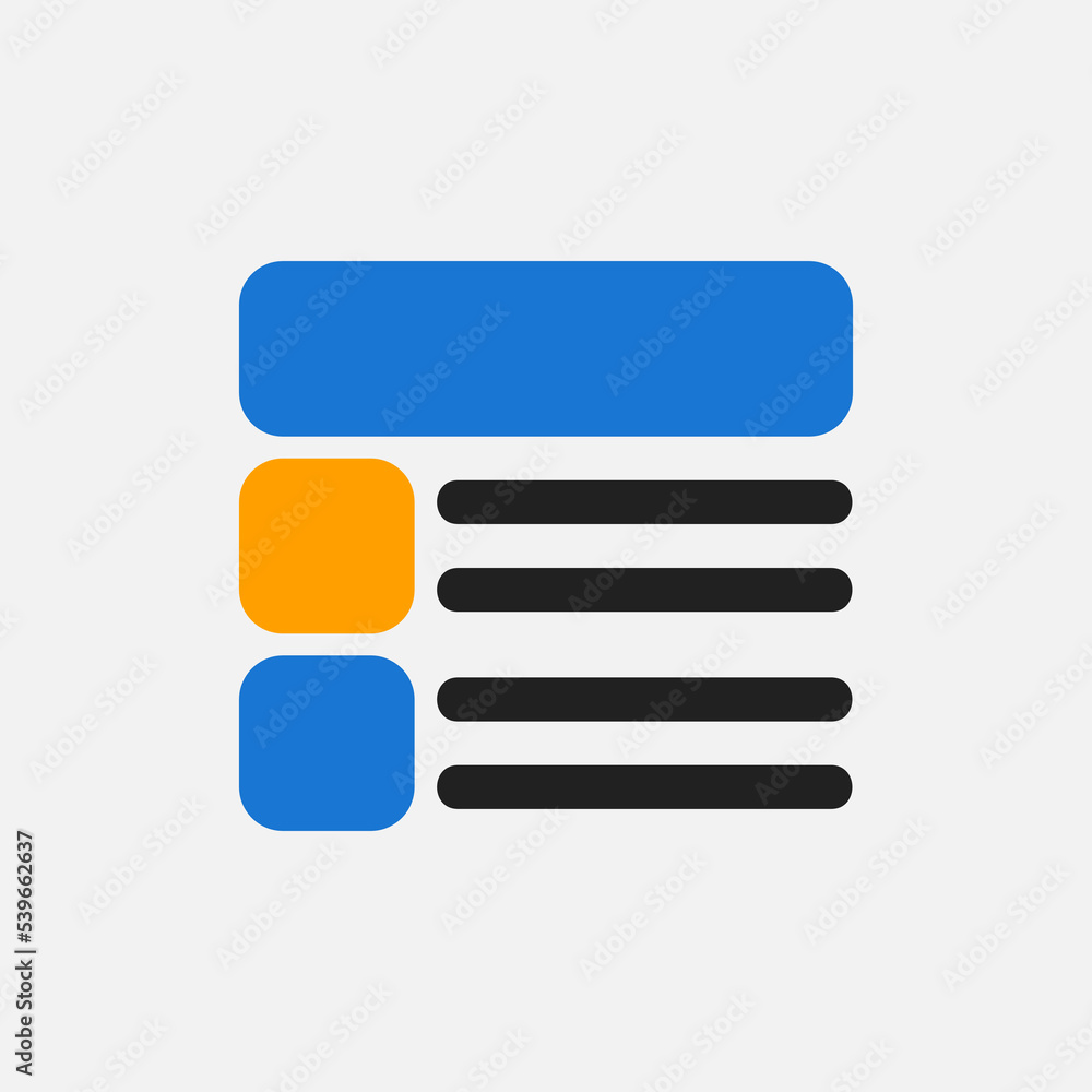Wall mural layout icon in flat style, use for website mobile app presentation