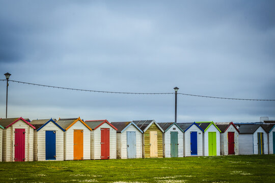 Colourful beach houses 