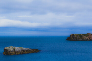 Fototapeta na wymiar Lonely islands viewed from the beach 