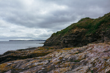 Cliffs at the coast line