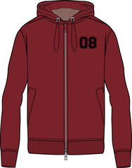 MEN AND BOYS WEAR HOODIES VECTOR SKETCH © M A A Designs