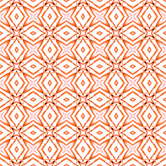 Organic tile. Orange indelible boho chic summer
