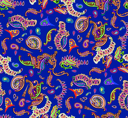 Fototapeta premium ornament and paisley in the mood for a metra-appropriate pattern