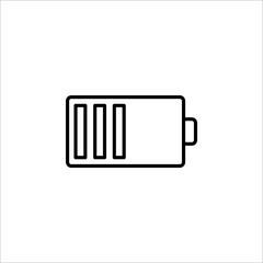 Battery load icon, vector illustration on white background