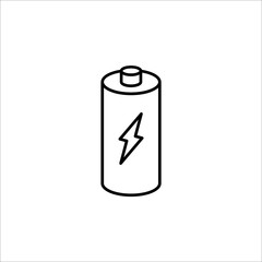 Battery load icon, vector illustration on white background
