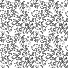 Helminths concept vector Seamless Pattern in thin line style