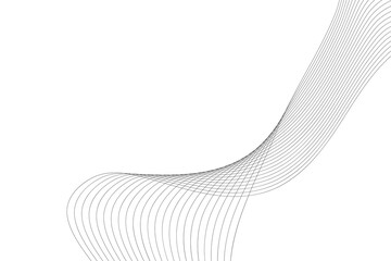 Abstract line wave element white background. Wave line element
