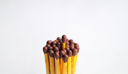 matches on black background