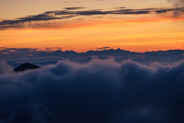 志賀高原の夕景色
