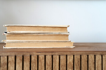 Stack of Books with copy space