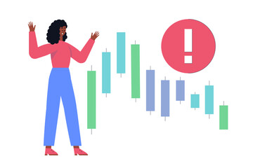 Financial crisis concept