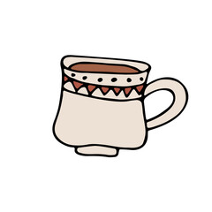 Vector doodle cup of coffee
