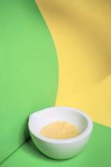 Natural sugarcane wax photoshoot, natural waxes, hands holding, glass bowl, sugarcane plant