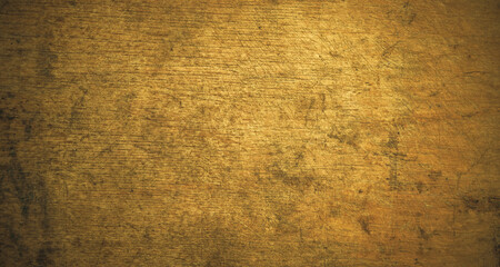 Rectangular texture of an old wooden background. Vintage cover from an antique wooden box. Wooden background with scratches in the shape of a banner.
