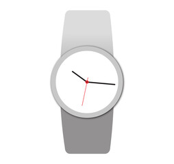 Smartwatch clock face icon. realistic smart wrist watch timepiece time dial.