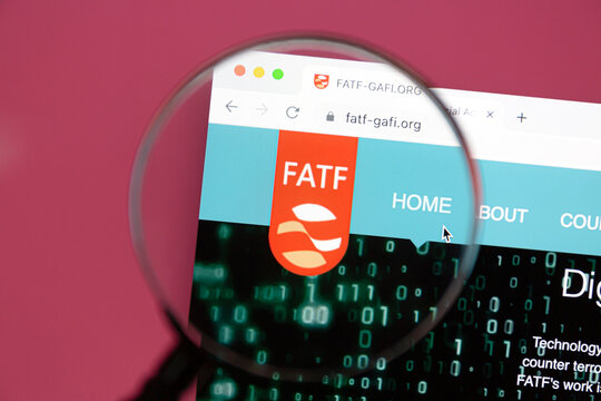 Ostersund, Sweden - Oct 20, 2022: FATF website. The Financial Action Task Force or (FATF) is the global money laundering and terrorist financing watchdog.