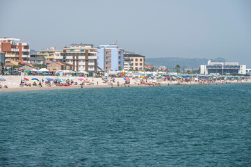 The beach of the saxony of Fano