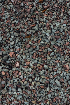 small stones on the ground texture background