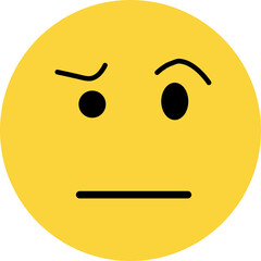 Confused Emoji Face Illustration