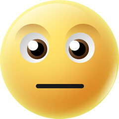 Confused Emoji Face Illustration