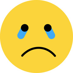 Sad Emoji Face Illustration