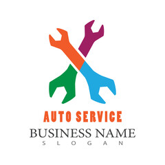 Service  Logo Template vector  illustration design