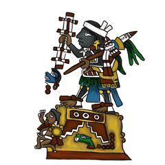 Aztec Codex meonkey warrior
