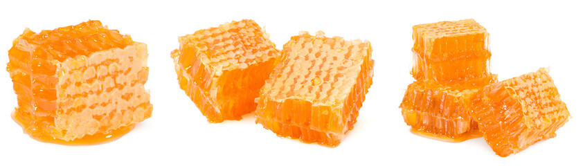 Honeycomb isolated on white background. full depth of field. clipping path