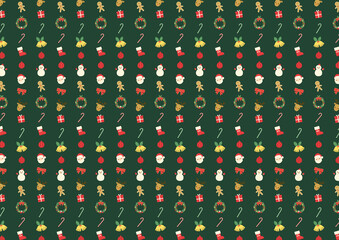 CHRISTMAS icon background digitally drawn illustration