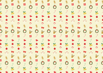 CHRISTMAS icon background digitally drawn illustration