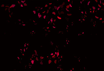 Light Pink vector pattern with chaotic shapes.