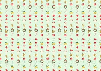 CHRISTMAS icon background digitally drawn illustration