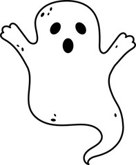 Ghost doodle icon