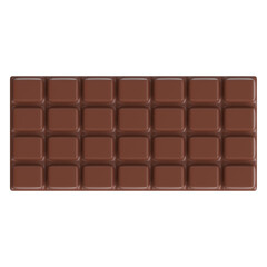 3d rendering illustration of a chocolate bar