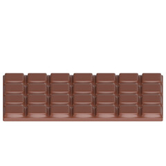 3d rendering illustration of a chocolate bar
