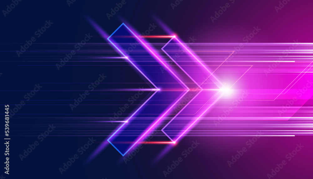 Poster abstract technology hi tech background concept speed movement motion blur moving fast in the light.