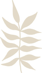 Beautiful png floral illustration with drawn flower. Stock clip art