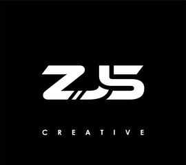 ZJS Letter Initial Logo Design Template Vector Illustration