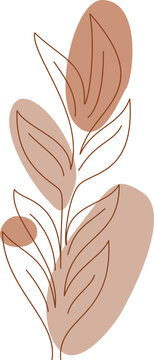 recommend clip art: Aesthetic Plant Boho Element (4)