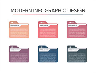 Naklejka premium Modern Infographic Element set design business presentation