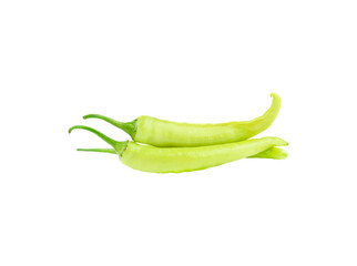 green chili  isolated on transparent png