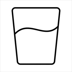 Drink, Beverage Icon Logo Design Vector Template Illustration Sign And Symbol