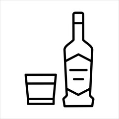 Alcohol Icon Logo Design Vector Template Illustration Sign And Symbol