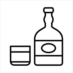Alcohol Icon Logo Design Vector Template Illustration Sign And Symbol