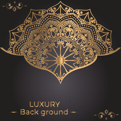 Luxxury ornamental mandala design background template