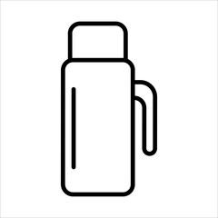 Thermos Icon Logo Design Vector Template Illustration Sign And Symbol