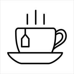 Tea Icon Logo Design Vector Template Illustration Sign And Symbol