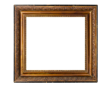 Baguette frame cut out from the background. Picture frame.