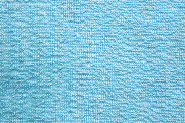 Blue cotton fabric towel texture abstract background